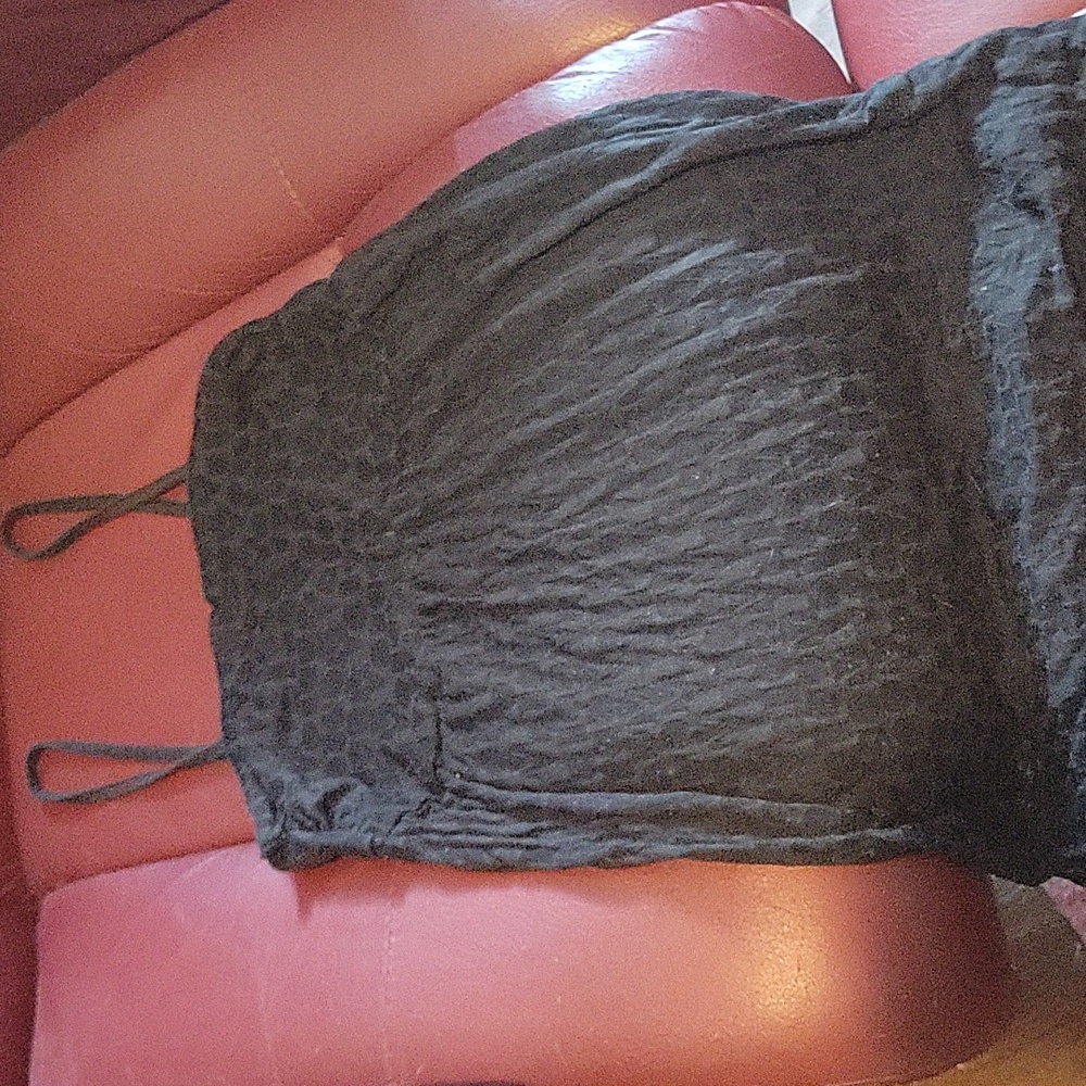 Spaghetti strap sheer top